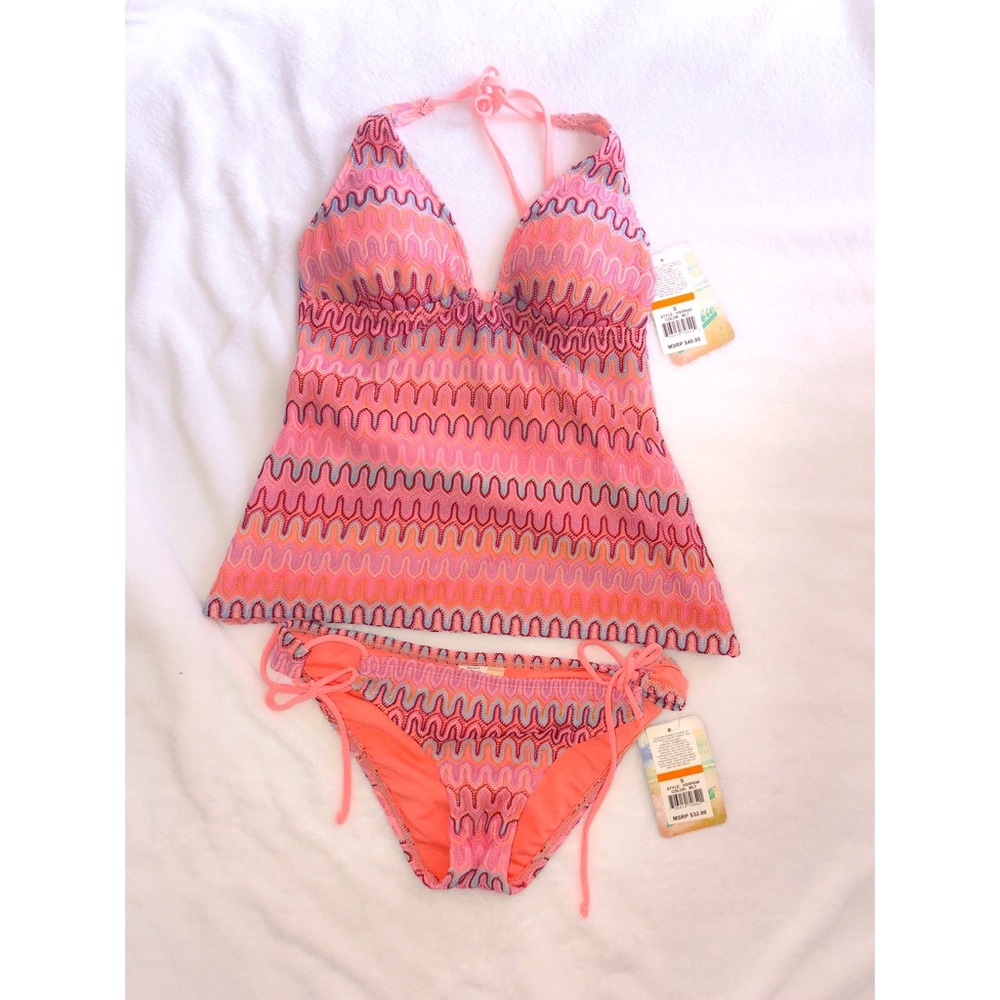 Shimmer Crochet style bathing suit NWT! (S)